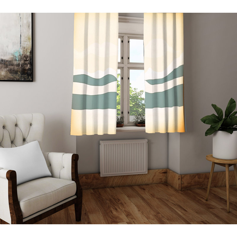 Paire de rideaux semi-transparents Besaraba, L 20 po x L 82 po