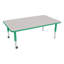 Table d'activités préscolaire rectangulaire à hauteur réglable avec roulettes-50509301-50509289-50509299
