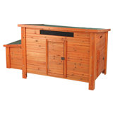 TRIXIE Chicken Coop with Nesting Box, up to 2 Chickens (Standard Size) or 4 Bantams
