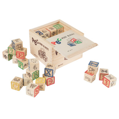ABC and 123 Wooden Blocks