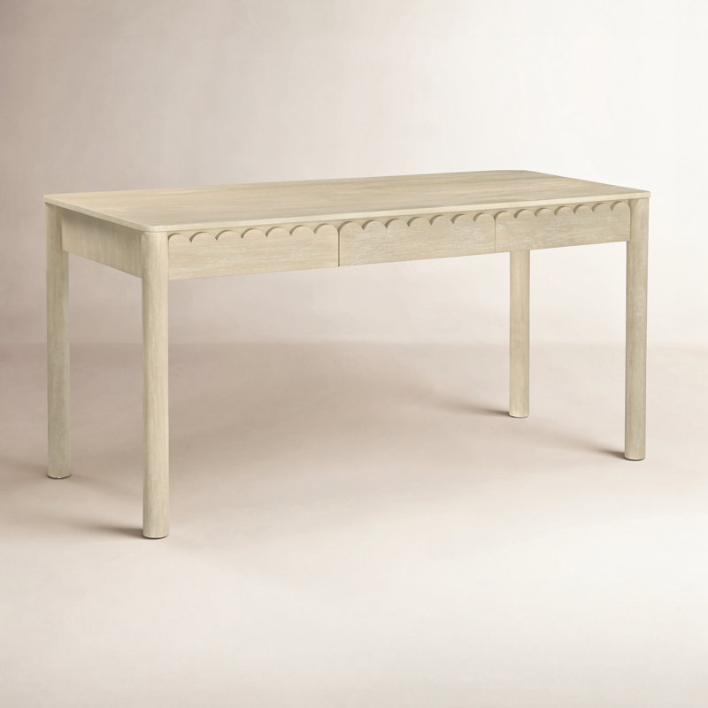 Wiley Solid Wood Writing Desk, Natural