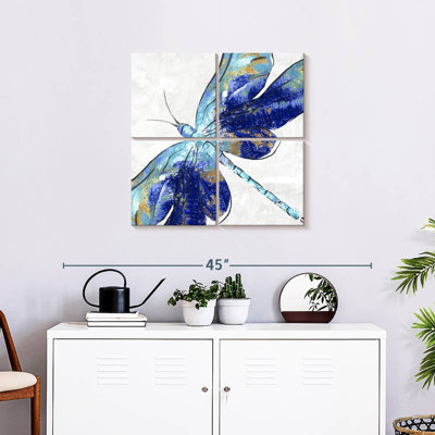 Libellule bleue Brampt