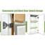 Armoire murale en bois massif blanc pour la cuisine Buanderie Bureau Rangement 1 porte 2 tablettes réglables l 9 po x P 12 po x H 30 po