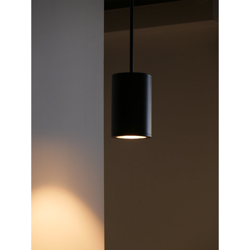 Luminaire suspendu commercial 5 pouces à DEL 5ct, 120-277 V, à intensité variable, 3 options d'alimentation, étanche IP65, CRI90