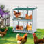 Boîtes de nidification de poulet à 4 compartiments