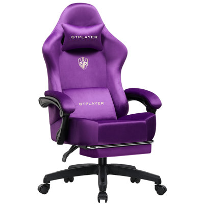 GTPLAYER GAMING CHAIR Adjustable Headrest and Adjustable Padded Armrests PC & Racing Game Chair