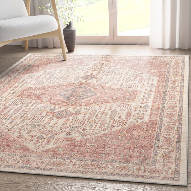 Tapis à tissage plat Kehr San Marino, Rectangle 5 pi 3 po x 7 pi 3 po