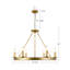 Lustre en or 32 po Lynda-1589136544