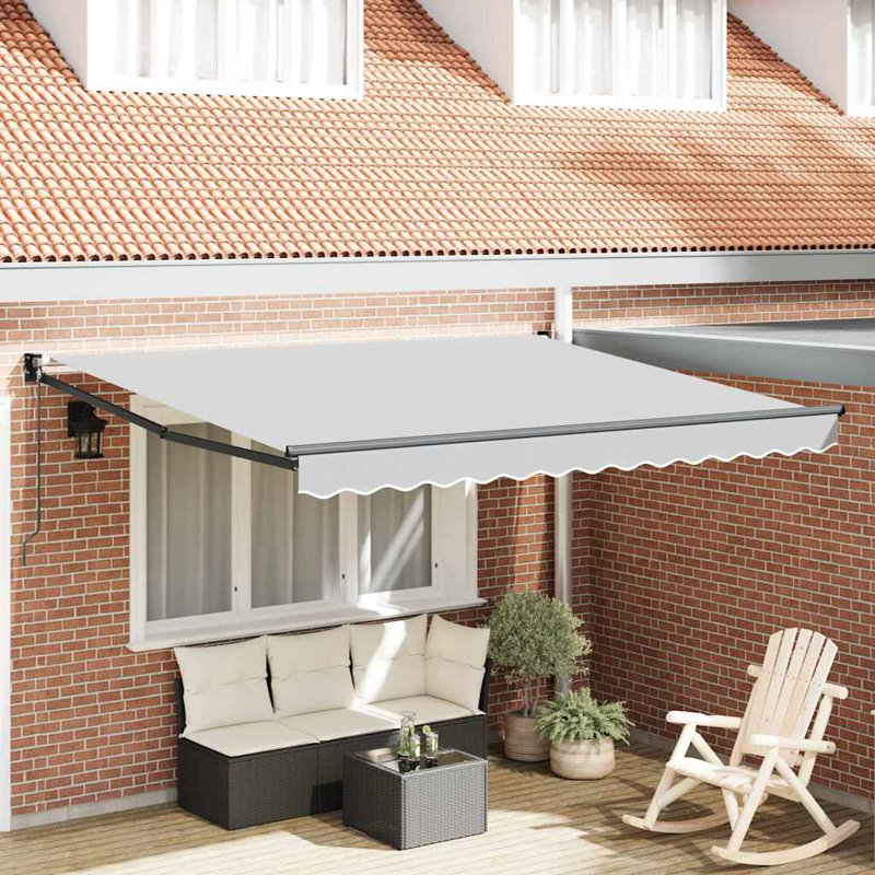 Retractable Awning, 450 cm W x 300 cm D, Anthracite/Black