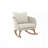 Contemporary Minimalist Wicker Rocking Chair-396700957