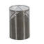 Ensemble de votive cylindrique en métal 2 pièces