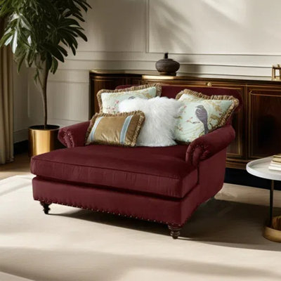 Chaise longue en flanelle élégante et décontractée