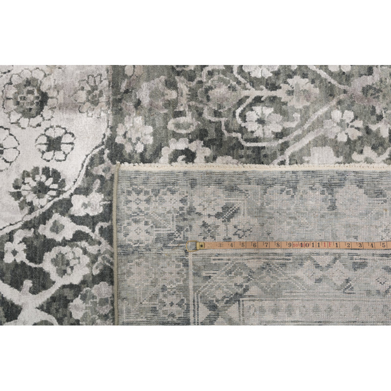 Handmade Cotton and Silk Oriental Area Rug