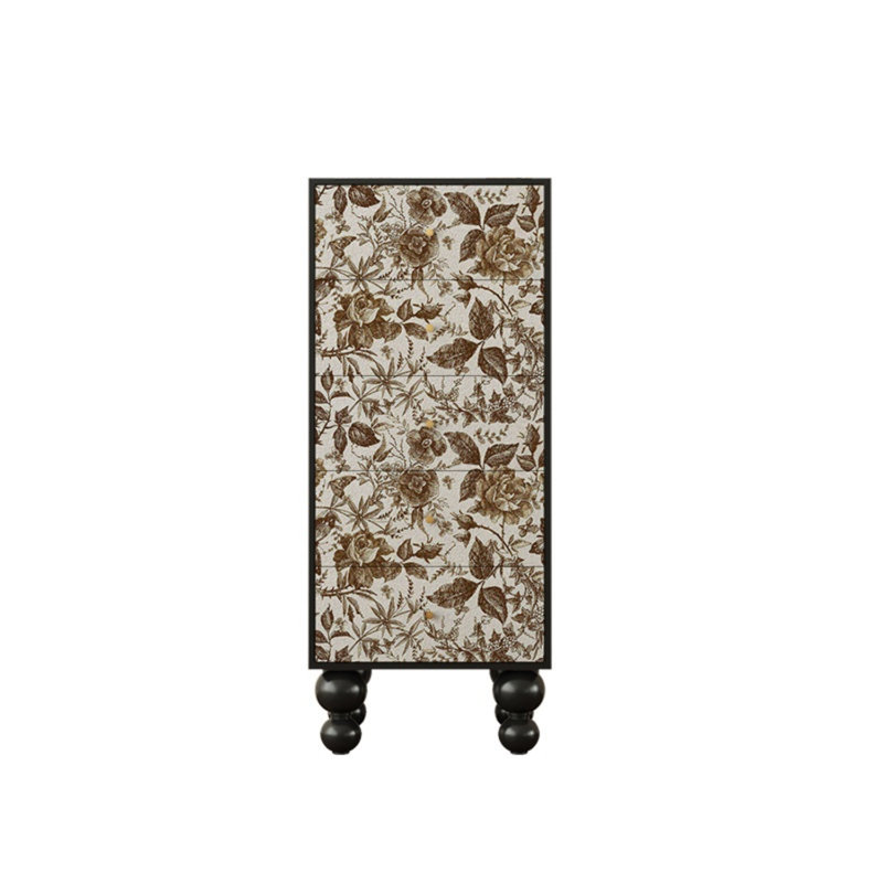 Commode de rangement moderne en bois à cinq tiroirs