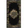 Burnie Oriental Black/Cream Area Rug