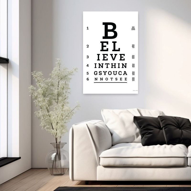 Tableau contemporain Believe, H 36 po x l 24 po