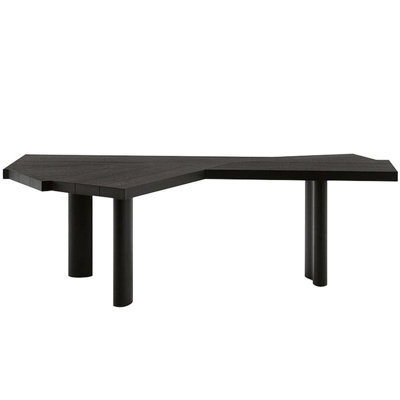 Creative black solid wood desk