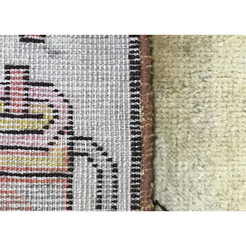 Hand-Knotted High-Quality Ivory Area Rug