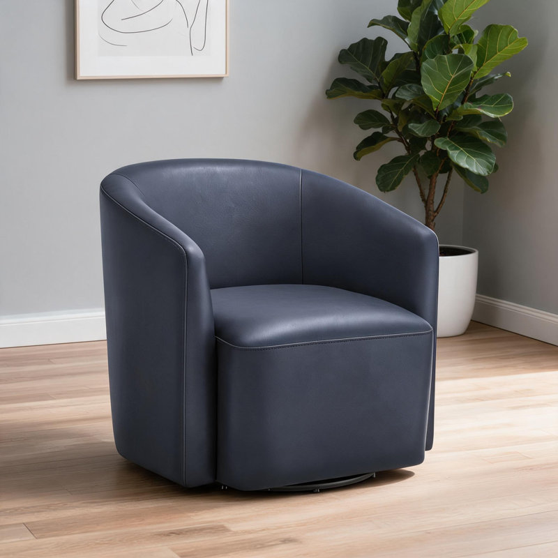 Fauteuil demi-tonneau rotatif Ardena, Bleu