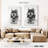Brampt Wolf Sitting Black And White-108435825
