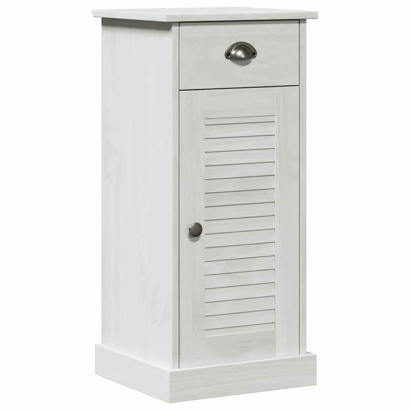 Bathroom Cabinet VIGO 37.5 X 34 X 80 Cm Solid Pine Wood, White