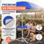 Parasol d'extérieur portatif 7 pieds avec table réglable intégrée - Parasol UPF 50+, crochet, sac de transport, inclinaison réglable, parasol de plage et de camping-894410107