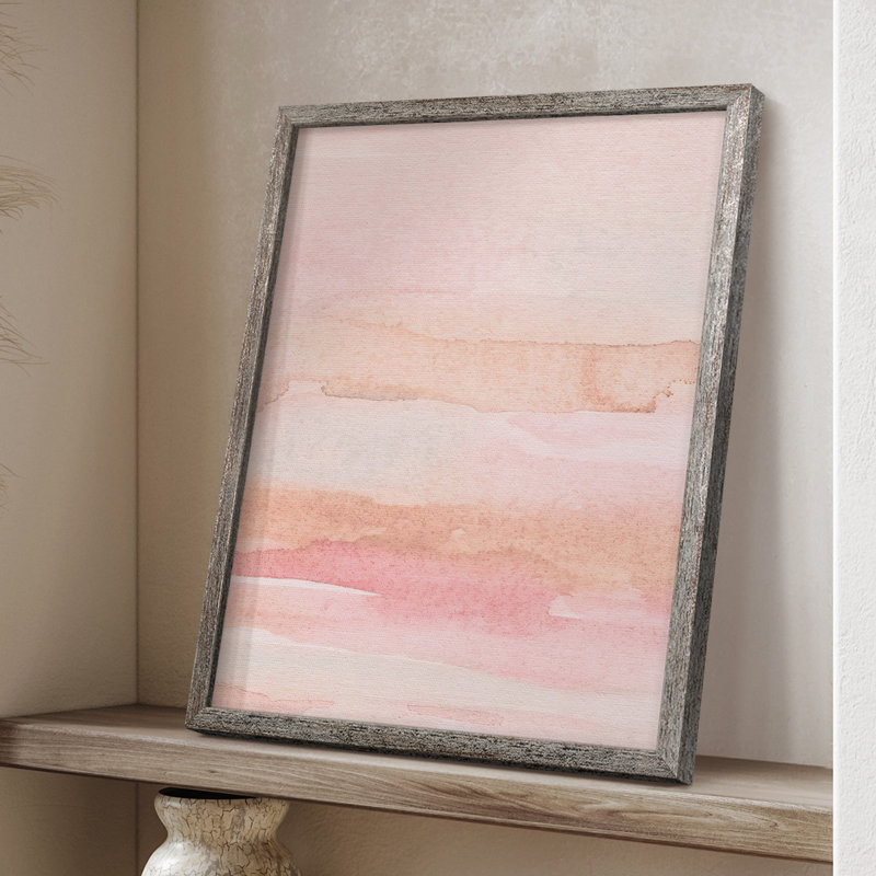 «Rose Fade I», reproduction encadrée - bois massif, H 11 po x l 9 po
