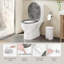 Duroplast Toilet Seat, Soft Close, Strong & Durable, O-Shaped, Scratch Resistant, Quick Release & Adjustable Hinges, Universal Fit, 175kg Max, Rustproof, Easy to Clean, Non-Slip, Grey