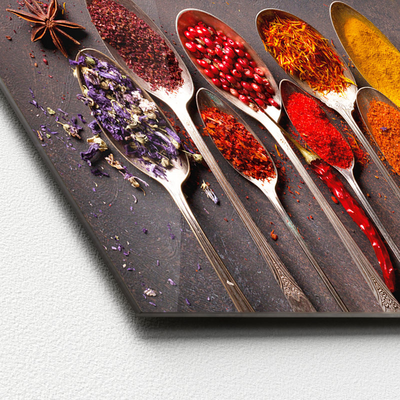 Spicery Collection - Graphic Art Print on Glass, 50cm H x 125cm W x 1.4cm D