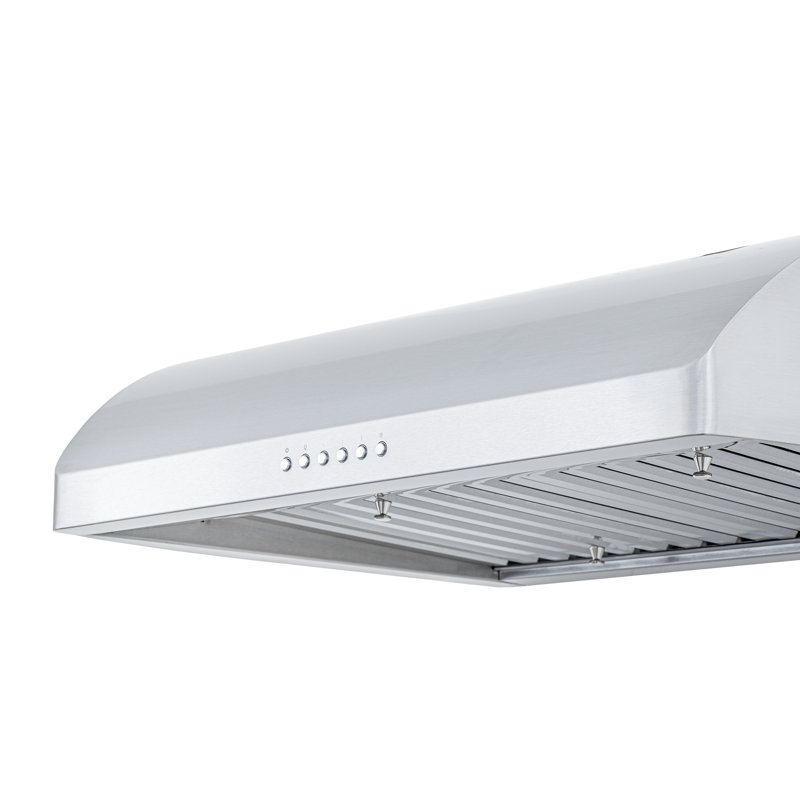 Hotte de cuisine PROLINE de 30 pouces, sous conduit, 900 CFM, acier inoxydable, lumières DEL, moteur de soufflage ULTRA-SILENCIEUX, 4 vitesses, garantie de 3 ans, filtres allant au lave-vaisselle