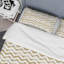 Ensemble de housse de couette en microfibre dorée / grise 3 pièces-251291034