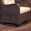 Chaise de patio pivotante avec coussins Talla