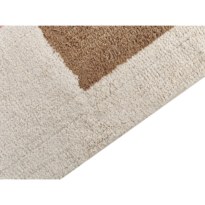 Ausherman Geometric Cotton Hand Woven Area Rug, Rectangle 140 x 200cm