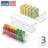 Stackable Fridge Storage Bin with Handle - Fridge and Freezer Organizer Bin for Snacks and Yogurt Pouches