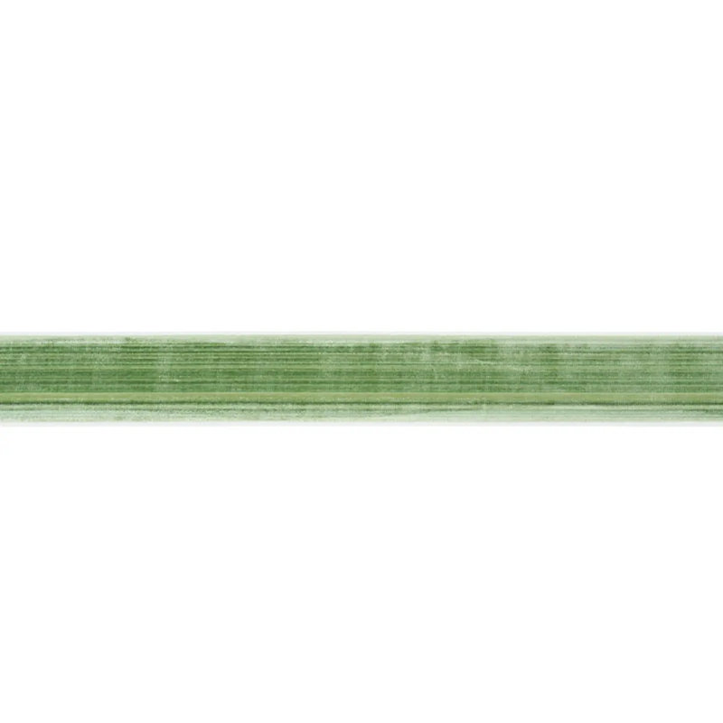 Ruban de velours large Gaspard, Émeraude