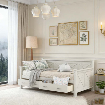 Twin Size Daybed with 2 Large Drawers