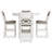 Dalvin Counter Height Dining Table And 4 Bar Stools (Set Of 5)