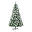 Sapin de Noël artificiel enneigé 6 pi avec branches réalistes 800 pi