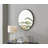 Alcantera Round Metal Frame Wall Mirror Simple and Elegant Modern Design-75322304-75322305