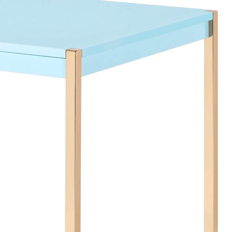 Bureau d'écriture Hip avec bleu et or et commodité en option