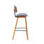 Upholstered Counter Stool with Solid Wood Frame-503092625