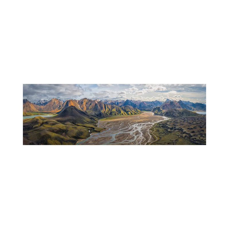 Iceland: Fjallabaksleianyrari by Michael Zheng - Wrapped Canvas Panoramic Print