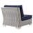 Conway Outdoor Patio Wicker Rattan Armless Chair-1522377075