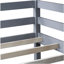 Lits simples superposés en bois d'hévéa avec deux échelles intégrées, garde-corps pleine longueur, lits simples superposés et triples amovibles-1072340483