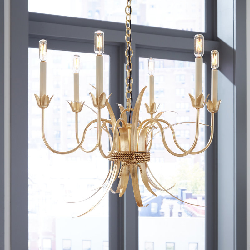 Mignon 6 - Light Candle Style Empire Chandelier