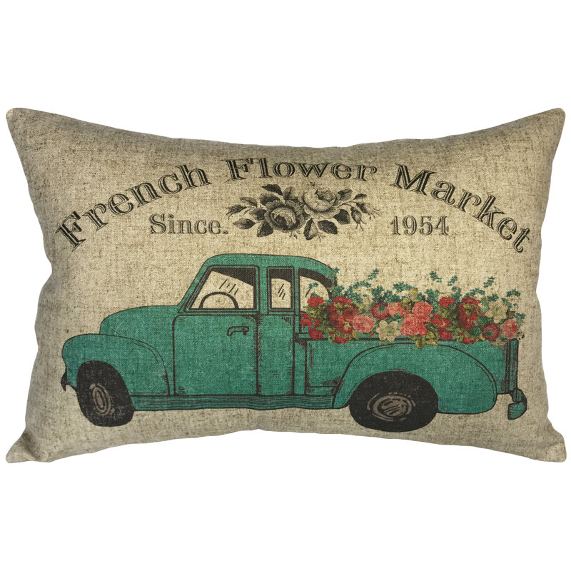 Linen Reversible Throw Pillow