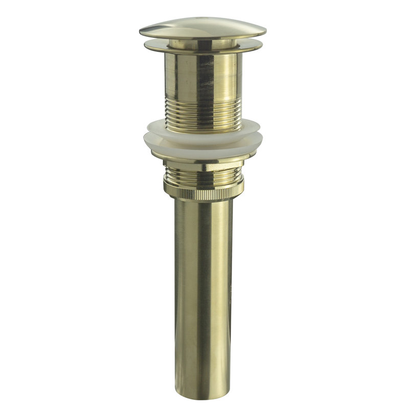 Pop-up Bathroom Sink Drain, Satin Brass