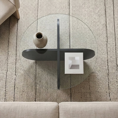 Arlo Round Glass Coffee Table