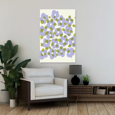 Purpleblossoms by Treechild - Wrapped Canvas Print
