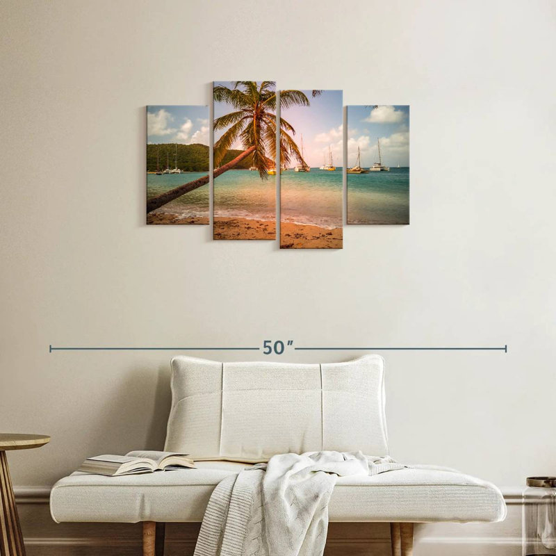 Tobago Cays Beach Palm, H 22 po x l 36 po